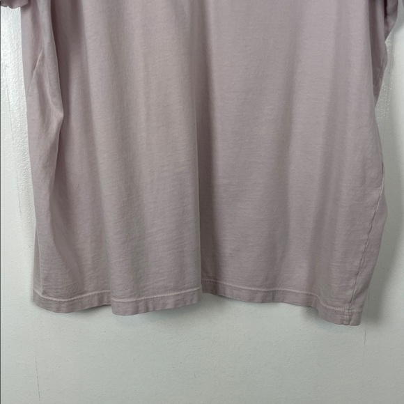 FLAX Short Sleeve Pullover Women's XL V-Neck Casual Fit Mauve Pink T Shirt Top - Picture 6 of 9